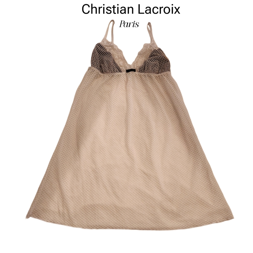 Christian Lacroix White Chemise Baby Doll  Small To Medium